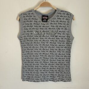 Harley Davidson Women's Tank Top Y2K Palm Springs Moto L Harley Rules‎